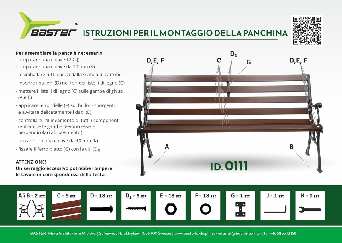 Banc de jardin en fonte 0111 - En bois d'épicéa - Pour terrasses - Banc de balcon - 155 x 78 x 39 cm - Palissandre