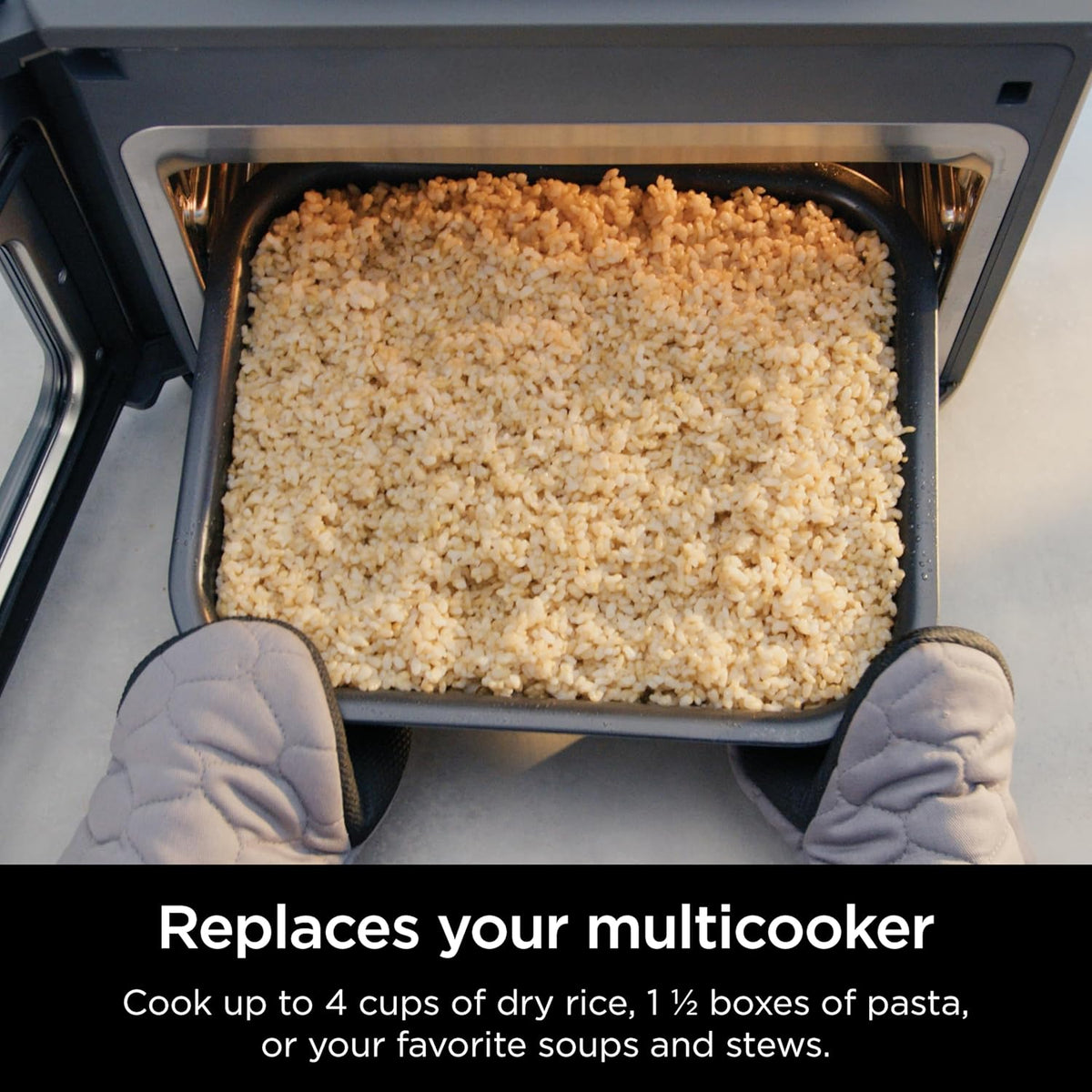 Ninja Multicuiseur tout-en-un combiné, four et friteuse à air, repas complets en 15 minutes, fonctions 14 en 1, cuisinière combinée + friture à air, cuire, rôti, cuisson lente et plus encore, 3