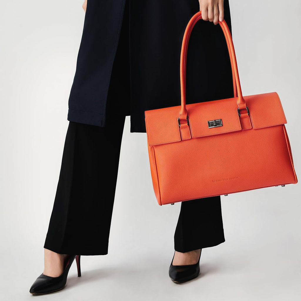 VICTORIA HYDE Sac à main élégant pour femme - Grand sac à bandoulière - Sac à main pour ordinateur portable - Porte-documents - Sac à main de