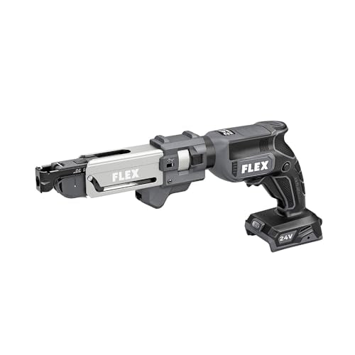 FLEX - kit de pistolet visseuse pour cloison sèche sans fil 24V sans balais avec outil de serrage de chargeur uniquement, batterie et charge