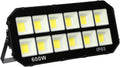 Projecteur LED 50W-600W, Lampes de Sécurité Extérieures Étanches IP65, Lumière Blanche et Lumière Chaude, Idéales pour Terrain de Sport, Garage, Jardin et Cour Arrière Warm Light,600w