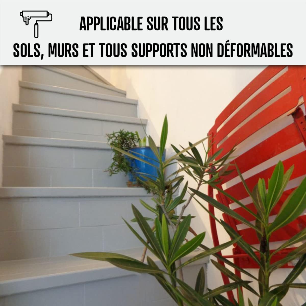 ARCANE INDUSTRIES Peinture Sol extérieur intérieur pour béton, Haute résistance, Non jaunissante : Solthane - 5 kg Ivoire Clair - RAL 1015
