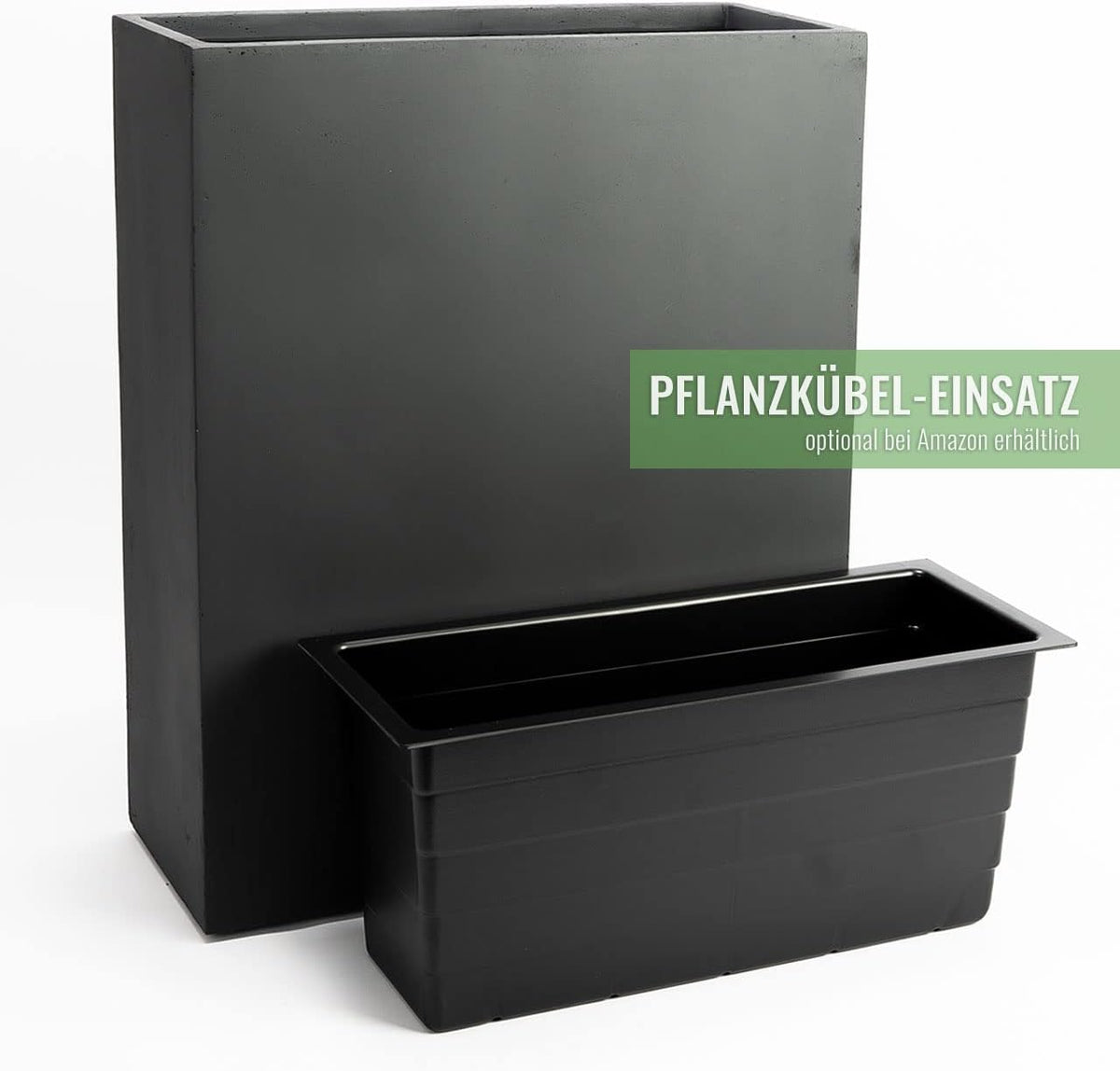 Pflanzwerk Pot de Fleur Divider Jardinière Anthracite 92x80x30cm xRésistant au Gelx xProtection UVx xQualité européennex
