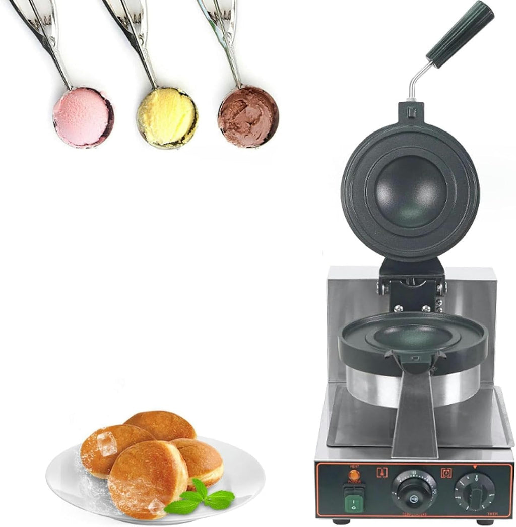 Machine à hamburgers, gaufrier, appareil à hamburgers chauffant double face, presse à panini électrique antiadhésive 1000 W, machine à pain pour sandwichs et glaces