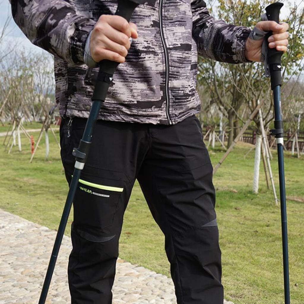 ZHCHAO Bâtons de randonnée pliants Professionnels en Carbone Alpenstocks Marche de Fond en Plein air Leki bâtons d'alpinisme de randonnée-Escalade