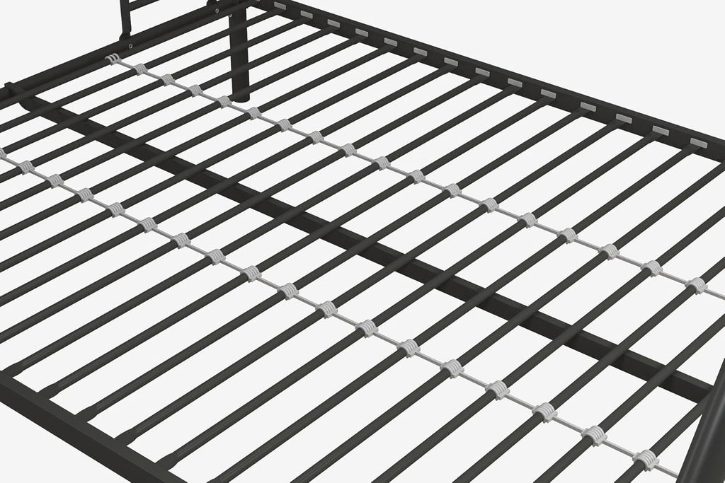 DHP Lit Superposé en Métal Poussiéreux Noir Simple/Double