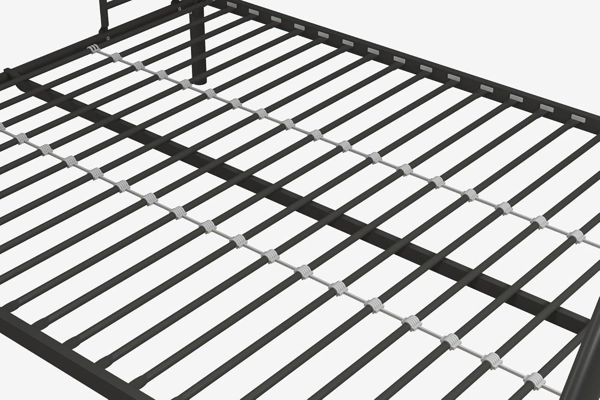 DHP Lit Superposé en Métal Poussiéreux Noir Simple/Double