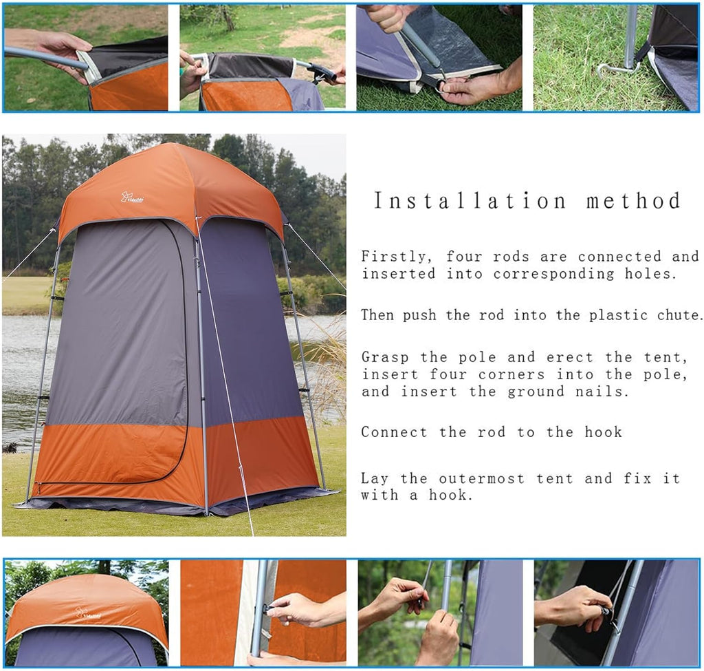Tente de Douche extérieure pour vestiaire, abris de Camping Portables