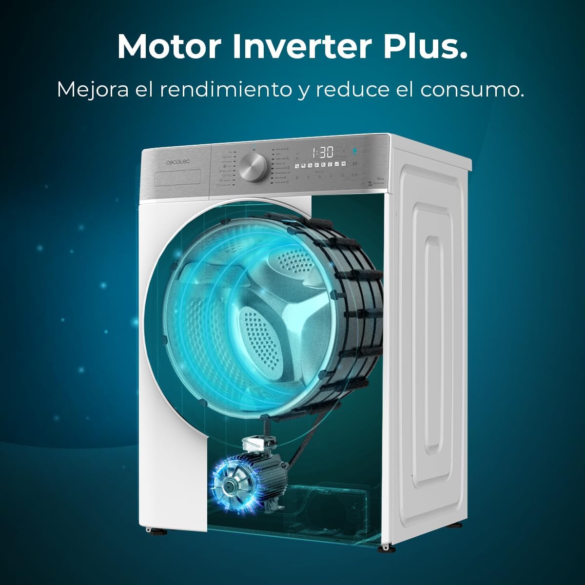 Lave-linge à chargement frontal Cecotec Bolero DressCode 10800 Inverter A