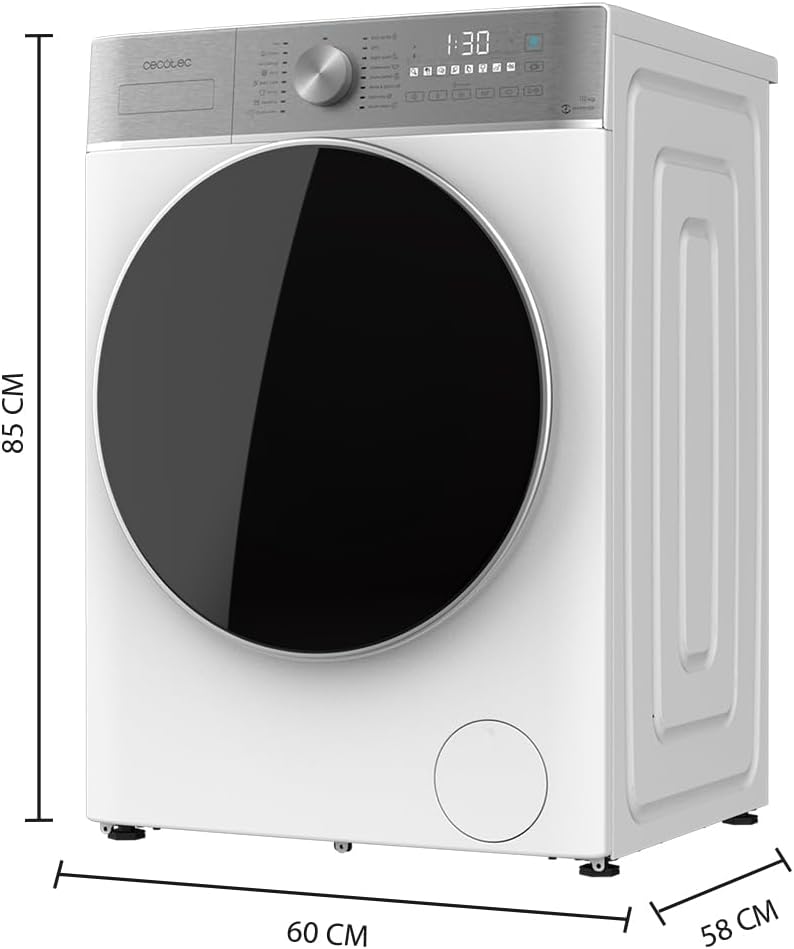 Lave-linge à chargement frontal Cecotec Bolero DressCode 10800 Inverter A