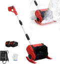 ORIDLECTAL Fraise a Neige Electrique, Deneigeuse avec Moteur 1200W, Batterie 20V 4Ah, Portée de Déneigement 16cm, pour Allées et Escaliers, Déneigement Rapide et Léger