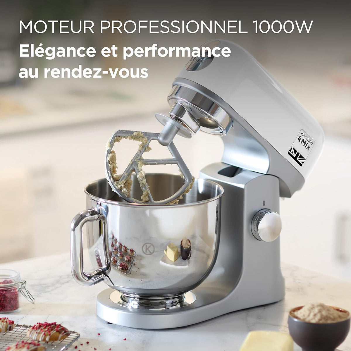 Robot pâtissier KENWOOD KMX750WH - Blanc - 1000 W - 5 L