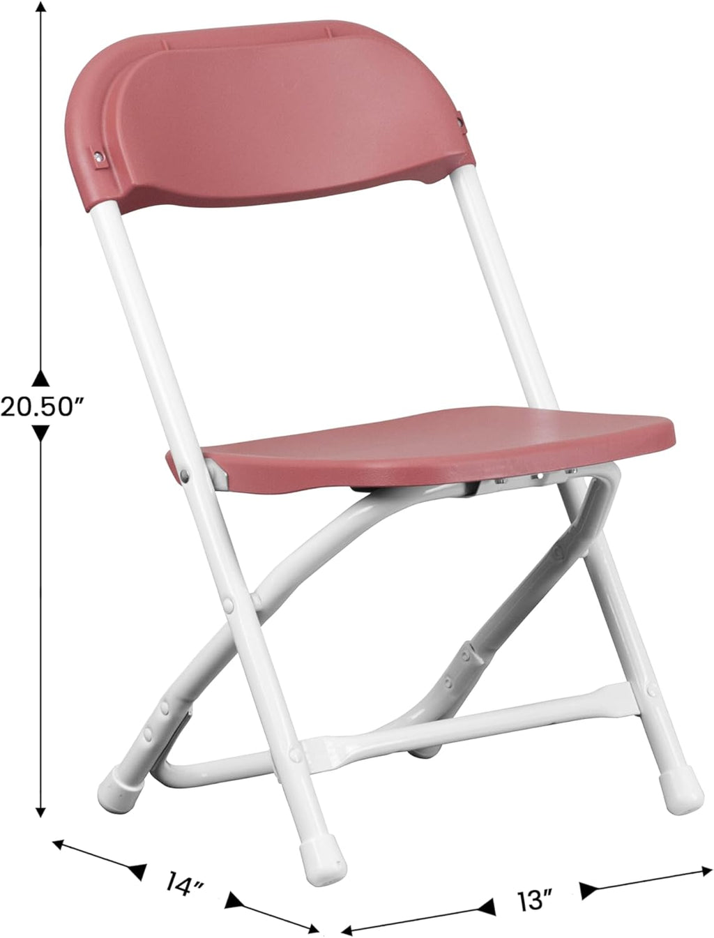 Flash Furniture Lot de 10 chaises Pliantes en Plastique pour Enfants, Bordeaux, Lot de 10