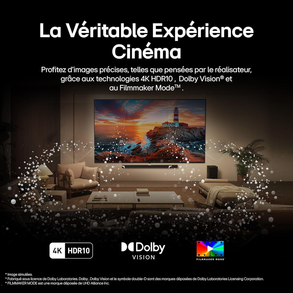 LG TV QNED Evo AI 2025 | 55QNED85A | 55'' (139 cm) | MiniLED 120Hz | Processeur α8 AI 4K Gen2 |Dolby Vision | Alexa