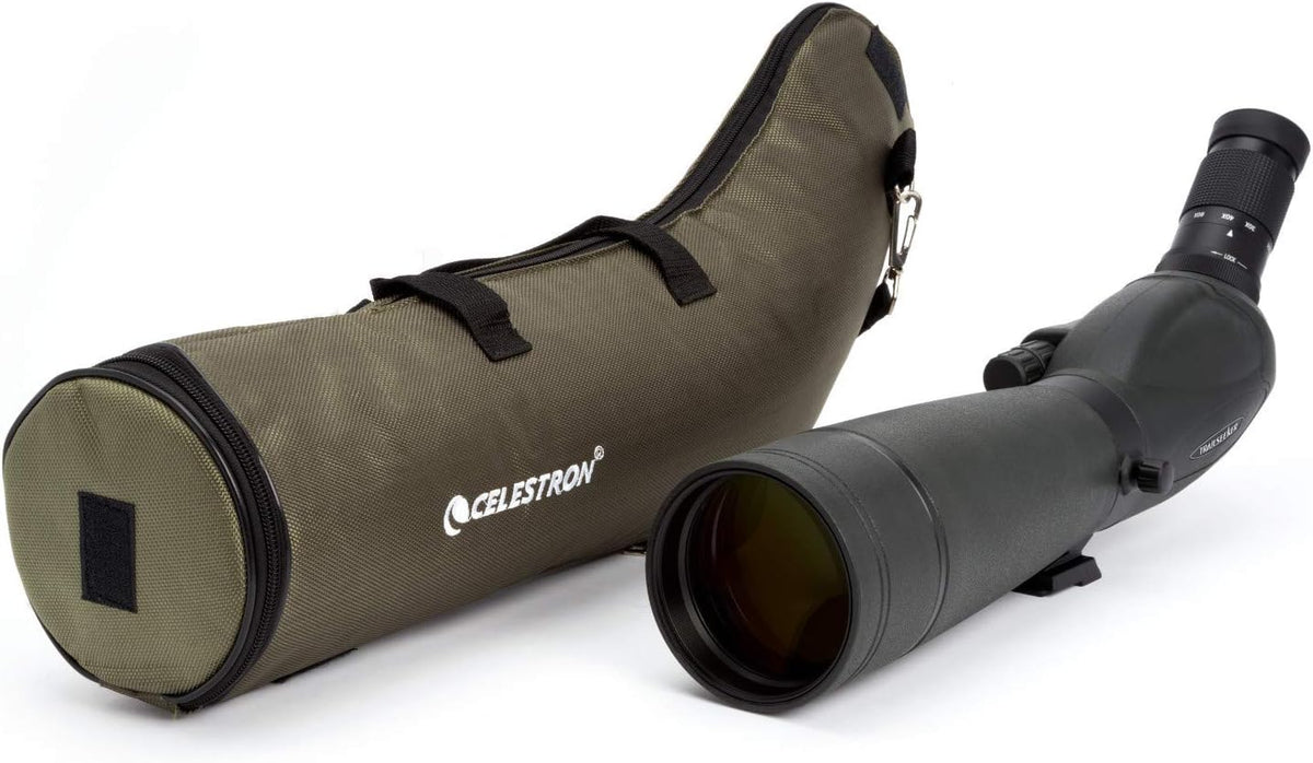 Celestron 52332 TrailSeeker 80mm Angled Spotting Scope Telescope, Black