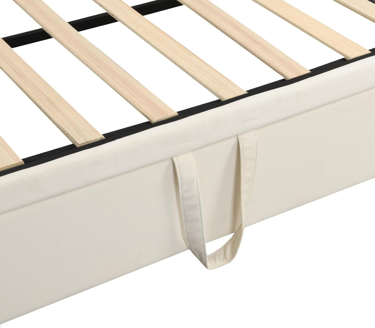 Canapé lit 2 Places 90/180 x 200 cm, Canapé-lit Convertible rembourré avec sommier à Lattes, Canapé Convertible Extensible pour Salon, No Matelas (Beige, Velours)