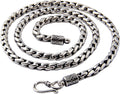 AmDxD Bijoux Collier Argent Homme 925 Spiga Collier Chaîne 4.6mm Colliers Vintage