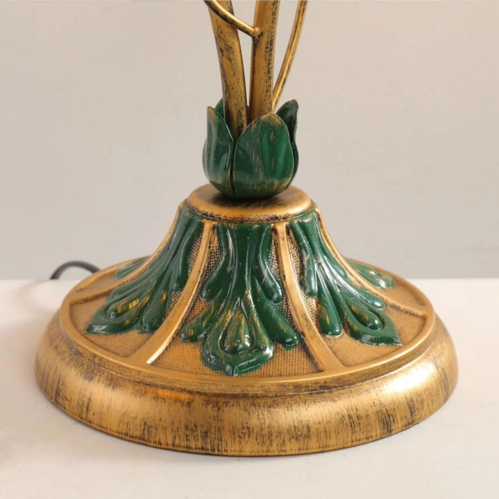 ruyi-1986 Lampes de table Lampe de bureau décorative for chambre à coucher, chevet chaleureux, fleur rose artistique, cadeau Petit