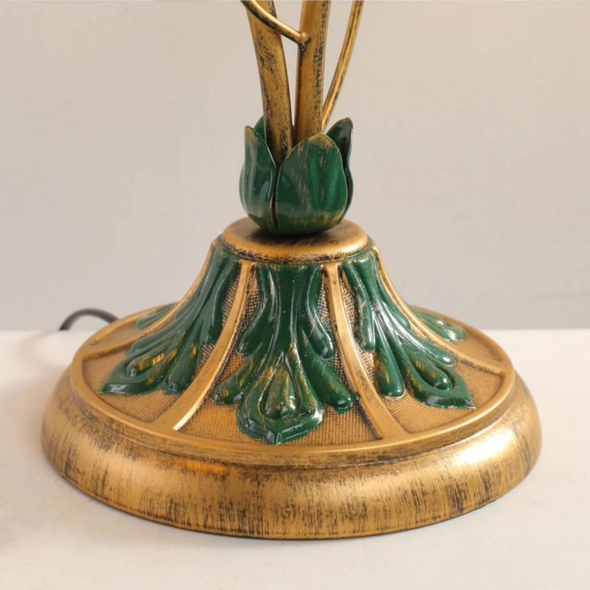 ruyi-1986 Lampes de table Lampe de bureau décorative for chambre à coucher, chevet chaleureux, fleur rose artistique, cadeau Petit