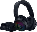 Razer Kraken V4 Pro - Casque de Jeu sans Fil avec hub de contrôle - Sensa HD haptics (hub de contrôle OLED, Triforce 40mm Drivers, HyperSpeed & Bluetooth, THX Spatial Audio, RGB) Noir