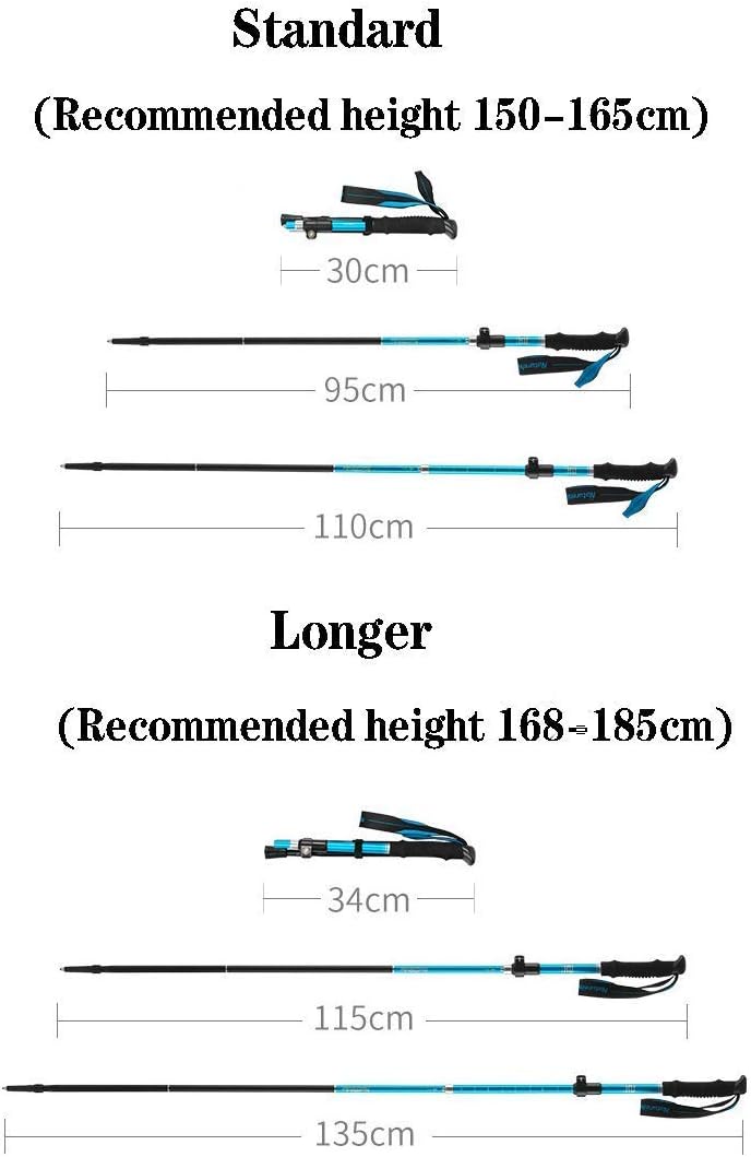 NATWEE Bâtons de Marche télescopiques ergonomiques Pliables pour bâtons de Trekking pour la randonnée, Le Trekking, Le Camping, Les Voyages, l'escalade, la randonnée, 2 pièces It's So Kind of You