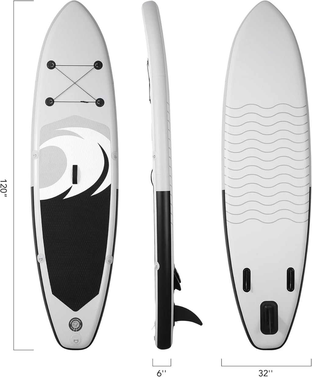 Planche à pagaie Stand Up Paddle Board Sup Planche de 15,2 cm d'épaisseur avec Accessoires ISUP et Sac de Transport et pompage Rapide pour Adultes et Jeunes pour Le Surf, la pêche, Le Yoga
