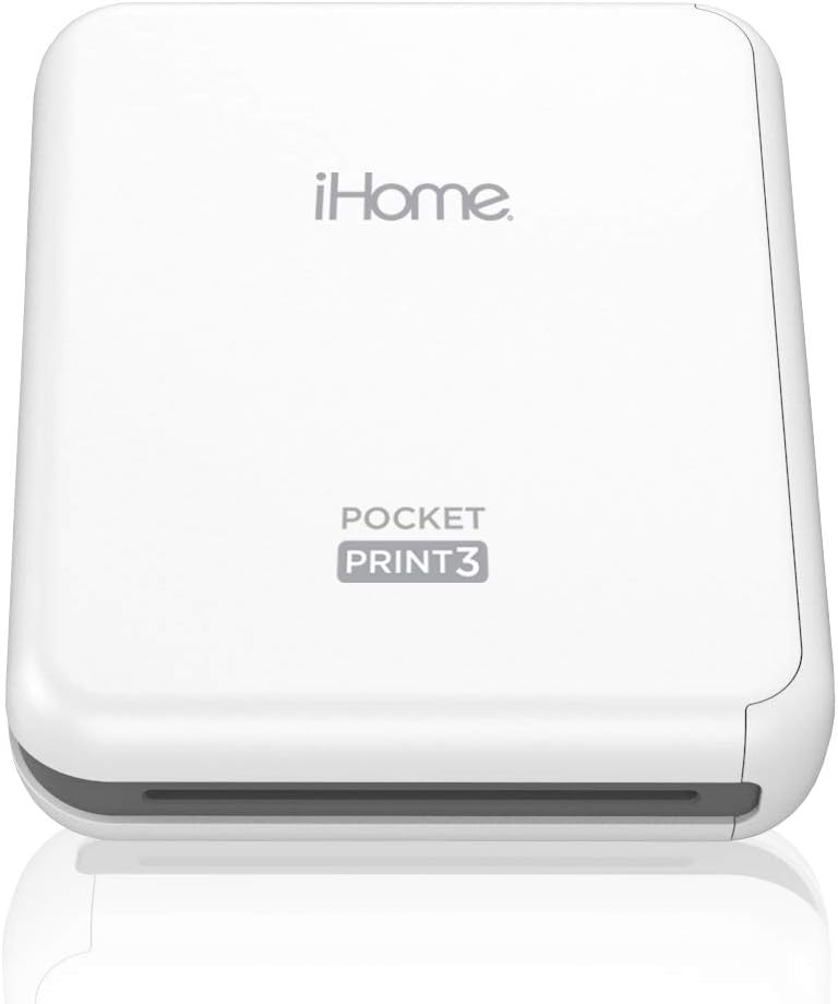 iHome PocketPrint3 Imprimante photo mobile Carrée 7,6 x 7,6 cm Blanc