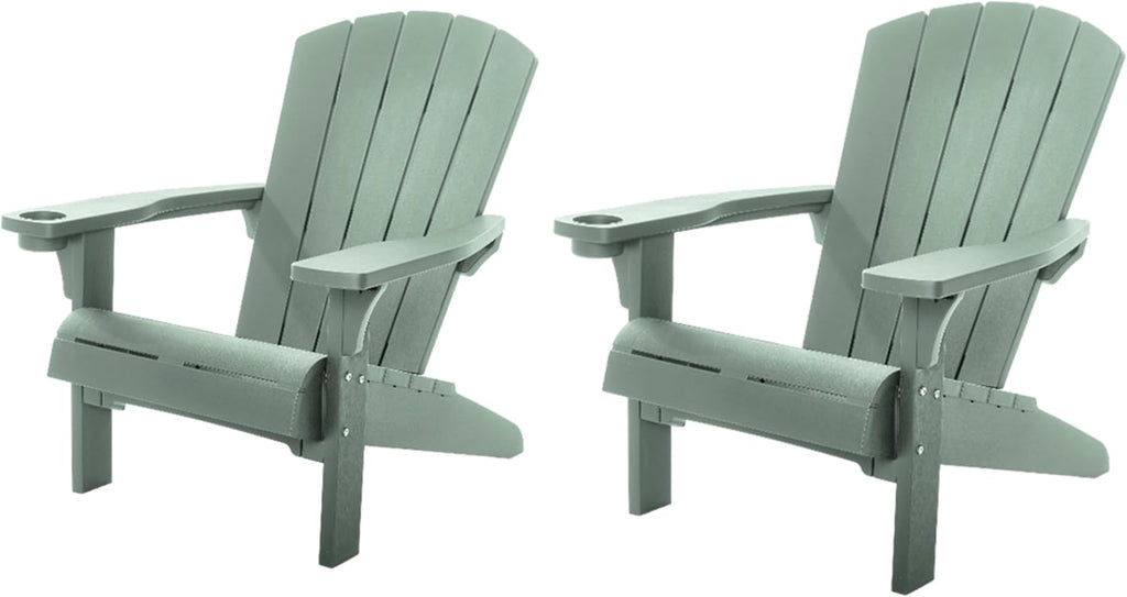KETER Fauteuil de Jardin Adirondack - Lot de 2 - Vert