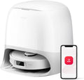 roborock Qrevo Curv S5X Robot Aspirateur Laveur, 18 500 Pa, Anti-enchevêtrement, Brosse et Serpillière Extensibles, 75℃ Lavage de Serpillière à l'eau Chaude, Station Multifonctionnelle 3.0, APP