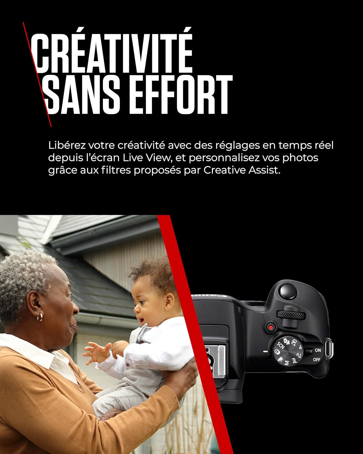 Canon EOS R100 Appareil Photo avec Objectif RF-S 18-45mm F4.5-6.3 is STM, Appareil Photo Hybride APS-C, Autofocus CMOS Dual Pixel, Vidéo 4K, Prise de Vue en Continu Jusqu’à 6,5 IPS, Wi-FI & Bluetooth