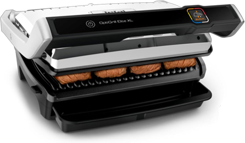 Tefal Optigrill Elite XL, Grill intelligent, 16 programmes, Mode manuel, Fonction marquage, XL 8 personnes, GC760D12