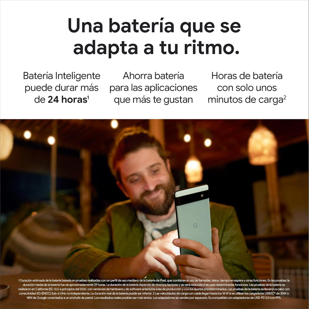Google Pixel 6a – Smartphone Android 5G débloqué avec appareil photo de 12 Mpx et 24 heures d'autonomie – Charbon – Version FR (Reconditionné)