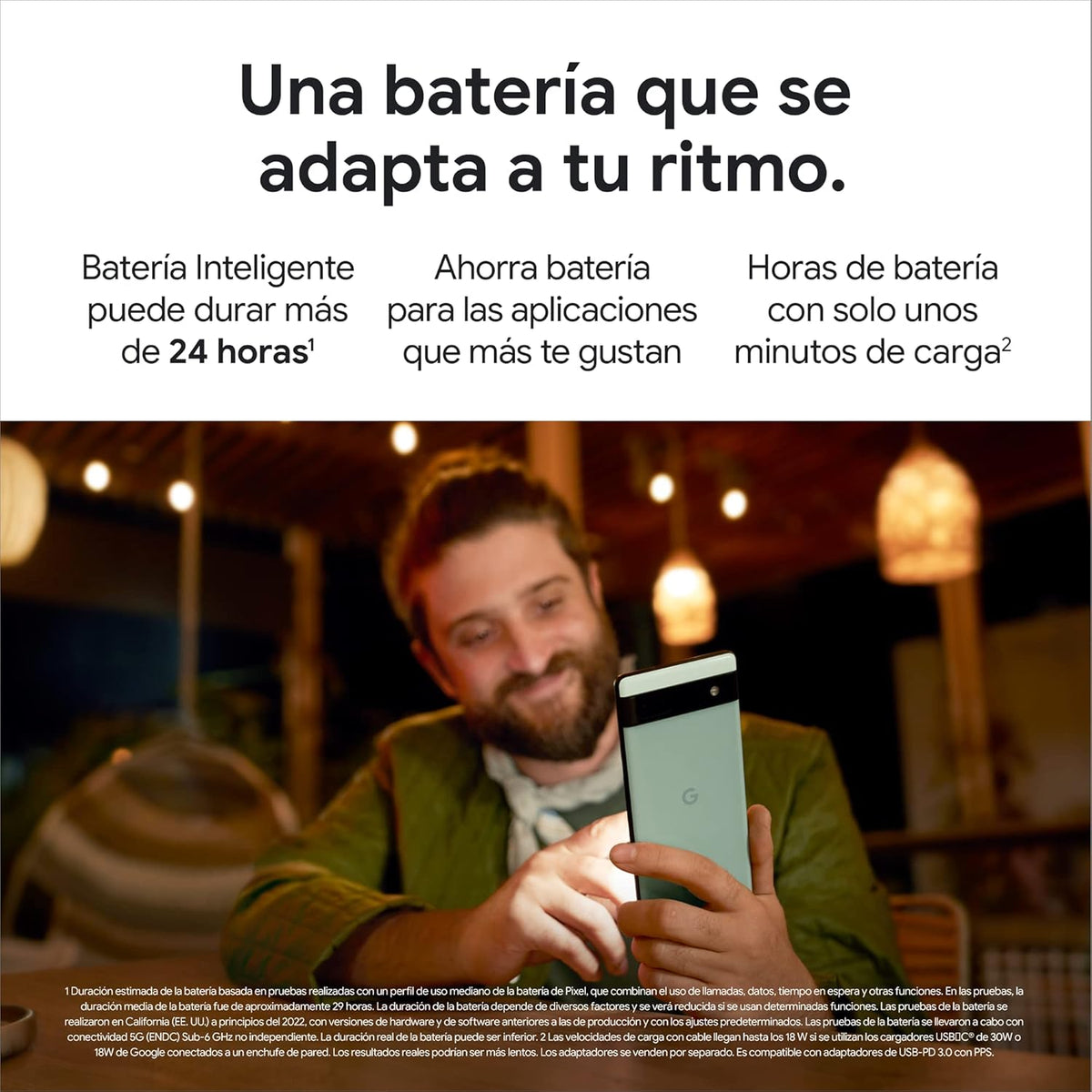 Google Pixel 6a – Smartphone Android 5G débloqué avec appareil photo de 12 Mpx et 24 heures d'autonomie – Charbon – Version FR (Reconditionné)