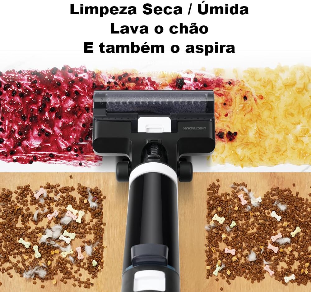 LIECTROUX i7 Pro Aspirateur Eau et Poussière Intelligent Sec et Humide, système de contrôle Intelligent, autonettoyage, essorage et Propulsion, Affichage numérique, Guidage Vocal