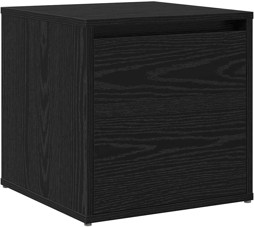 Owoxanthellate Lot de 3 meubles de couloir - Chêne noir - 80 x 31 x 40 cm - Look moderne - Avec miroir et tiroirs - Design rembourré peu encombrant - Pour couloir, chambre à coucher et petit bureau à