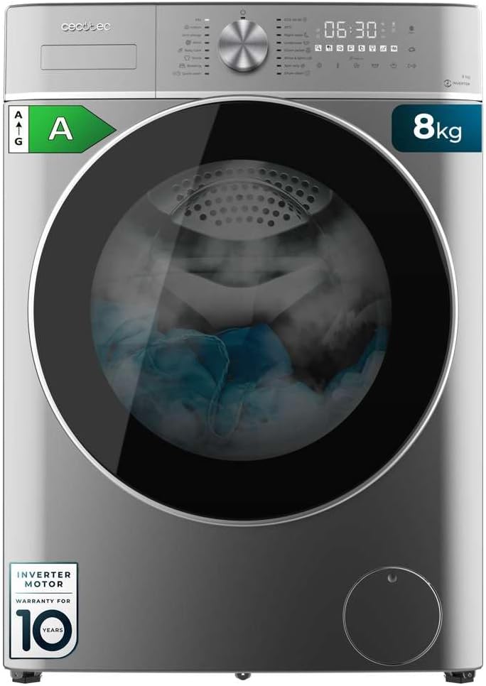 Lave-linge à chargement frontal Cecotec 8 kg Bolero DressCode 8800