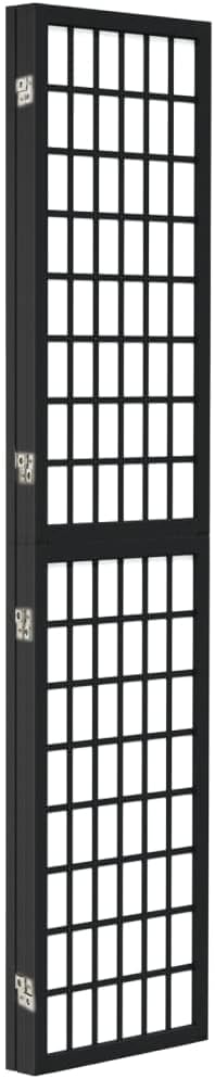 Ecran d'Intimité Paravent Séparateur de Pièces Cloison de Séparation pour Chambre à Coucher Maison Intérieur, 3 Panneaux 120x170 cm Noir