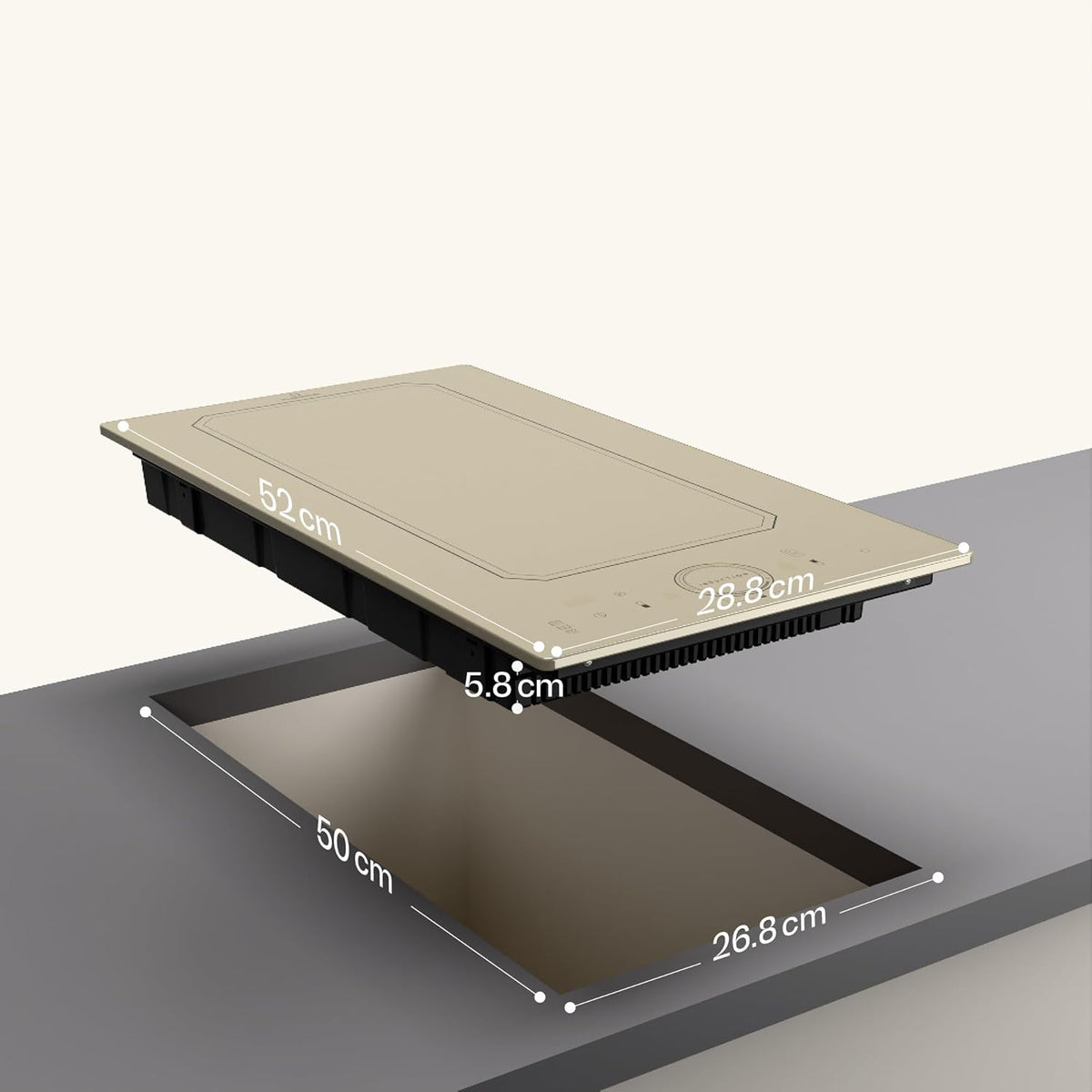 Klarstein Plaque Induction Électrique, Double Chauffage, 2 Feux, 3500W x2, Tables de Cuisson à Induction Smart Touch Control, Affichage Numérique et Minuterie, 240v