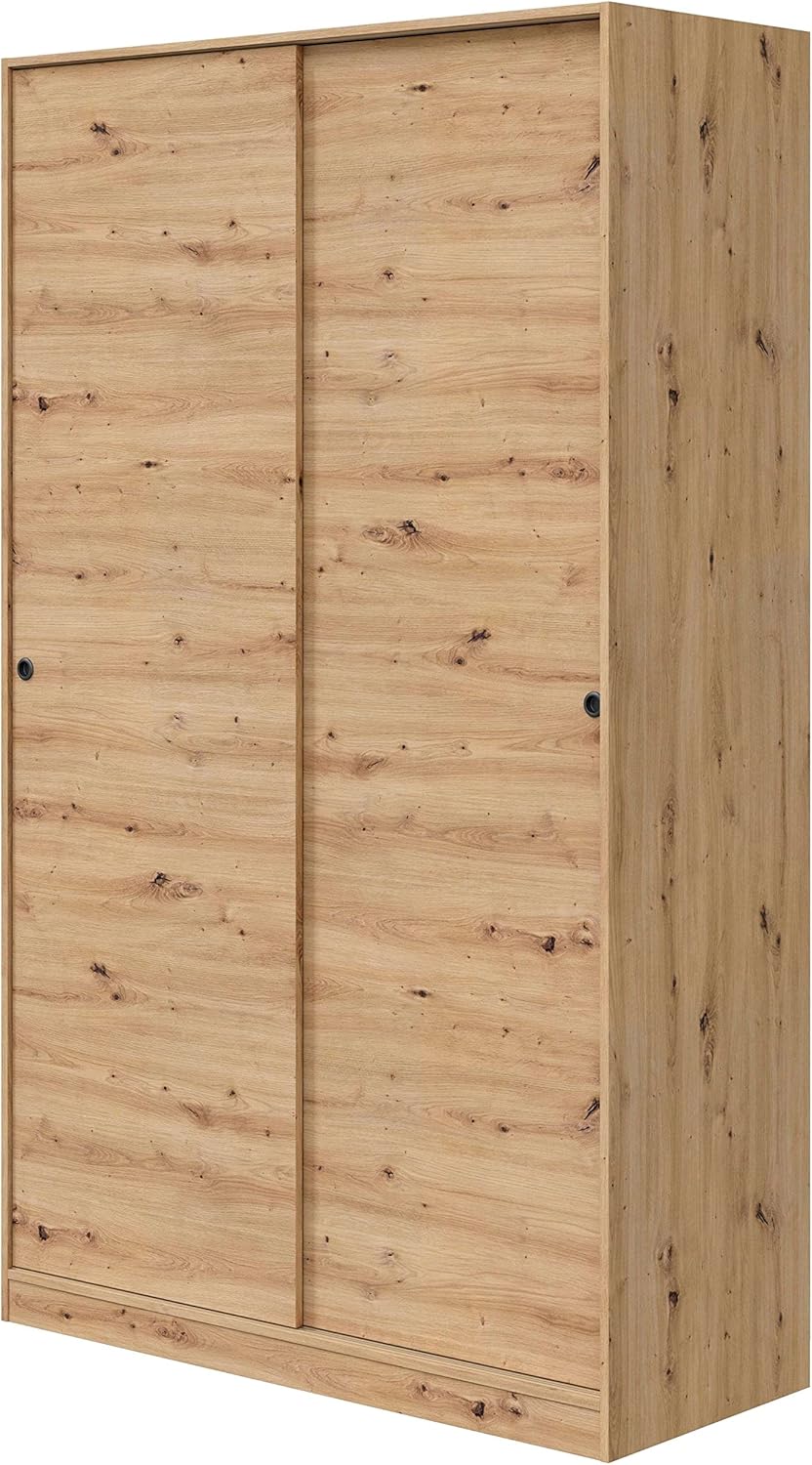 Habitdesign Modèle Enzo Armoire 2 portes coulissantes 200 x 120 x 50 cm