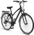 Licorne Bike Vélo de trekking de qualité supérieure de 28 pouces - Pour garçons, filles, femmes et hommes - Dérailleur Shimano 21 vitesses - VTT - Cross - Life-L-V.