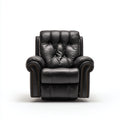 Fauteuil relax en cuir 90x95x105 cm - Noir - Confort enveloppant pour intérieur
