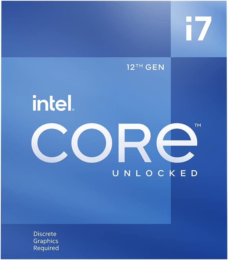 Core™ i7-12700KF, processeur pour PC de Bureau, 12 cœurs (8P+4E) jusqu'à 5,0 GHz, LGA1700 chipset série 600 125 W