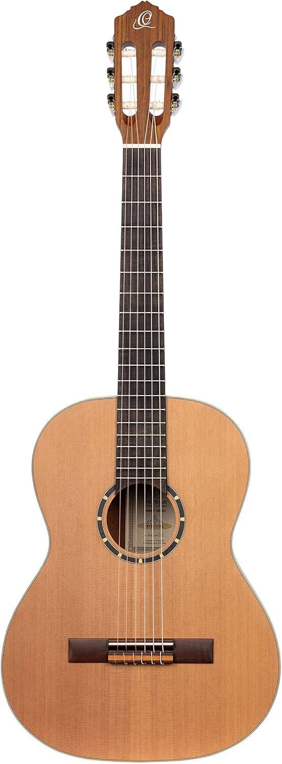 Ortega Guitars Guitare Classique Gaucher - 7/8 - Family Series - Housse Incluse - Cèdre / Acajou, Naturel R122-7/8-L