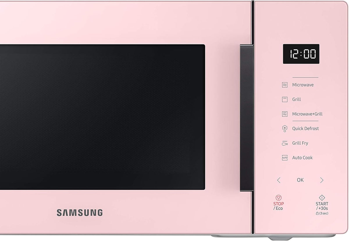 MG23T5018CP Four à micro-ondes, 23 L, 1100 W, Air Fry, avec plateau doreur, verre design, poudre