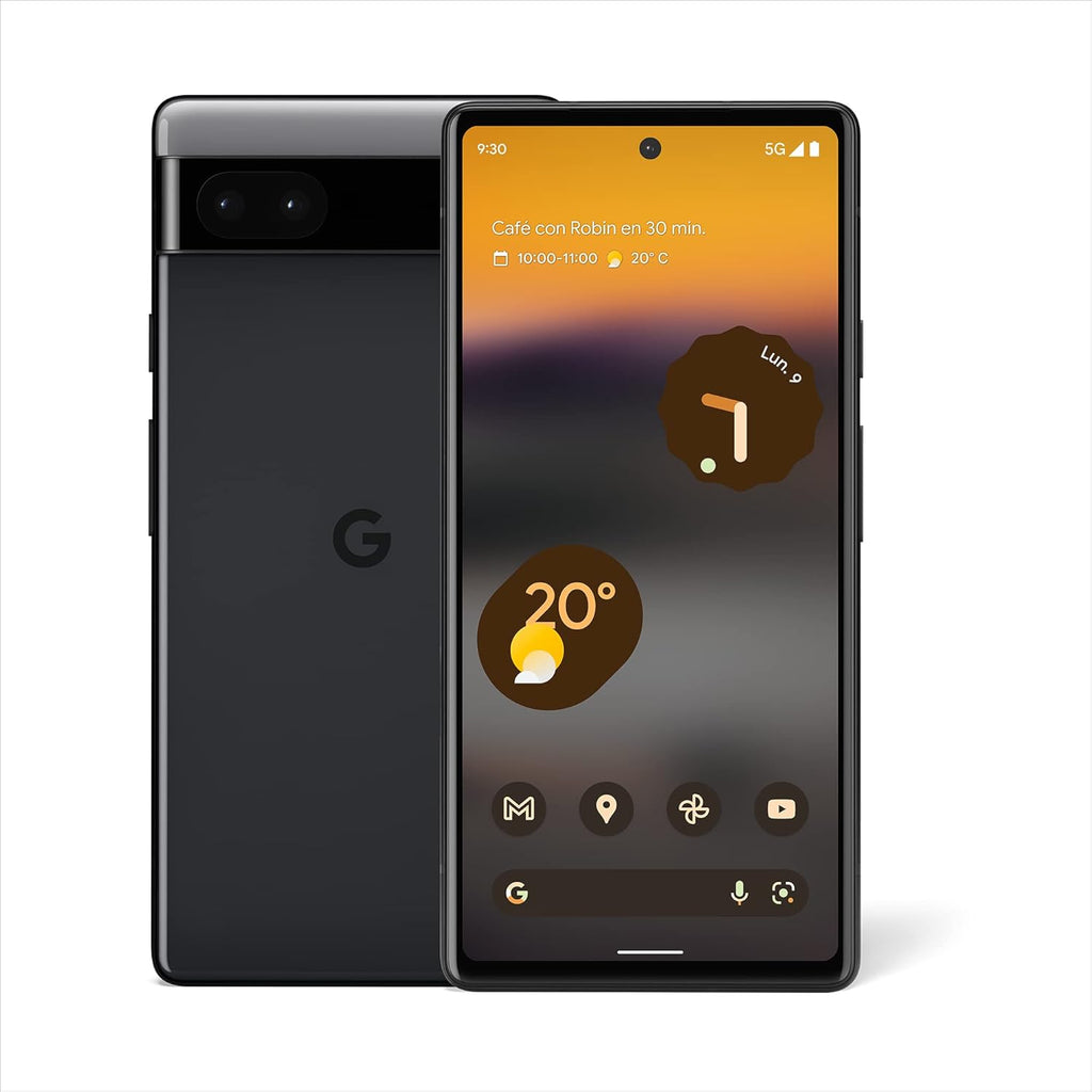 Google Pixel 6a – Smartphone Android 5G débloqué avec appareil photo de 12 Mpx et 24 heures d'autonomie – Charbon – Version FR (Reconditionné)
