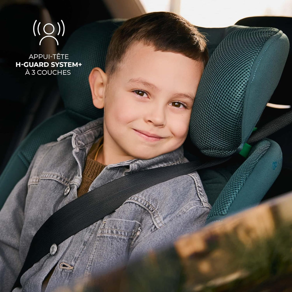Kinderkraft XRIDER2 I-SIZE 40-125 cm, Siège auto bébé 0 à 25 kg évolutif, 0-7 ans, Isofix 360° pivotant, FWF, RWF, Protections latérales, Harnais Internes à 5 Points, Gris