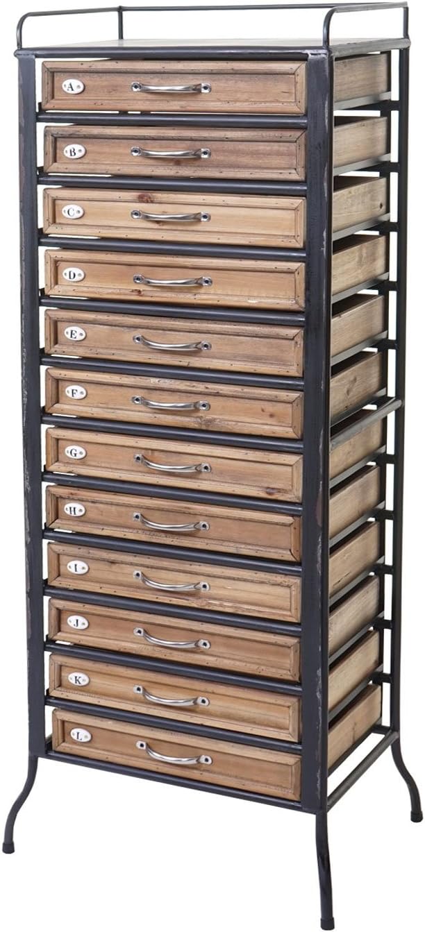 Mendler Placard de pharmacien HWC-A43 Style Shabby 129x55x38cm