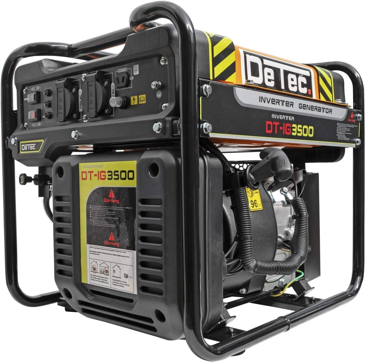 DeTec. Groupe électrogène à onduleur Inverter 3,5 kW numérique 230V Generateur a Essence