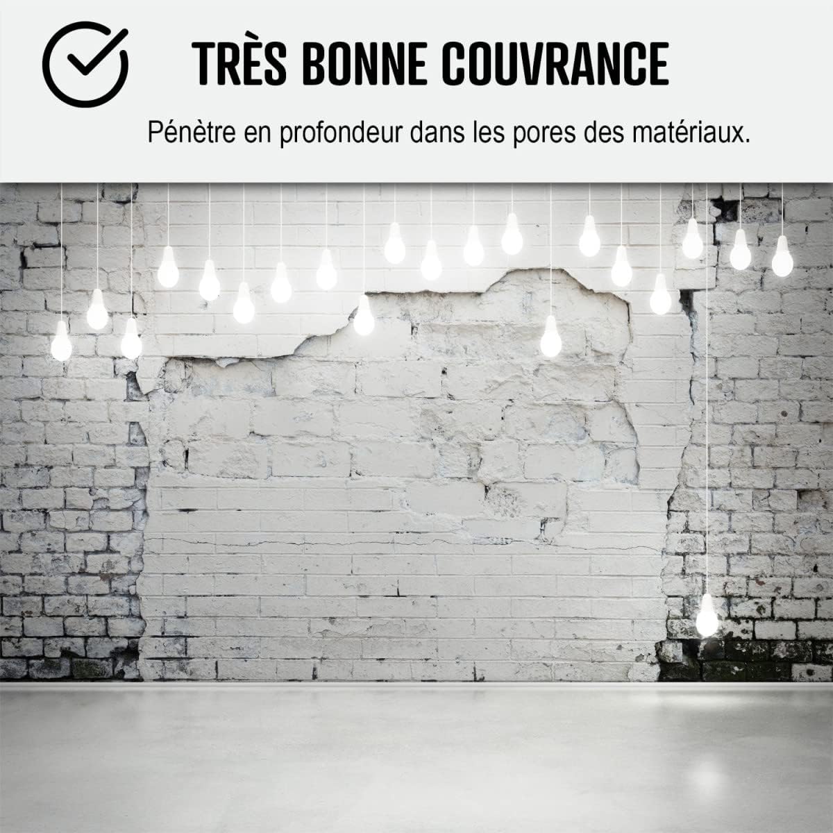 ARCANE INDUSTRIES Peinture anti humidité pour mur salle de bain et intérieur | Traitement préventif des moisissures : ARCASCREEN - 10 L (jusqu'à 40 m