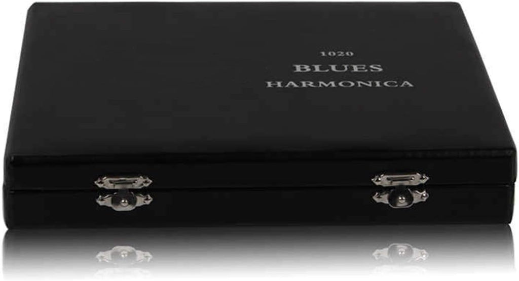 DINGGUANGHE-CUP Instruments folkloriques 12PCS / Set 10 Trous Harmonica diatonique Blues Harp C/D/E/F/G/A/B/A/C/D/F/G Touches Bouche d'orgue avec boîte-Cadeau Gaita